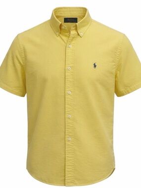 Ralph Lauren Yellow Short Sleeve Button Down Shirt Men’s Size Medium